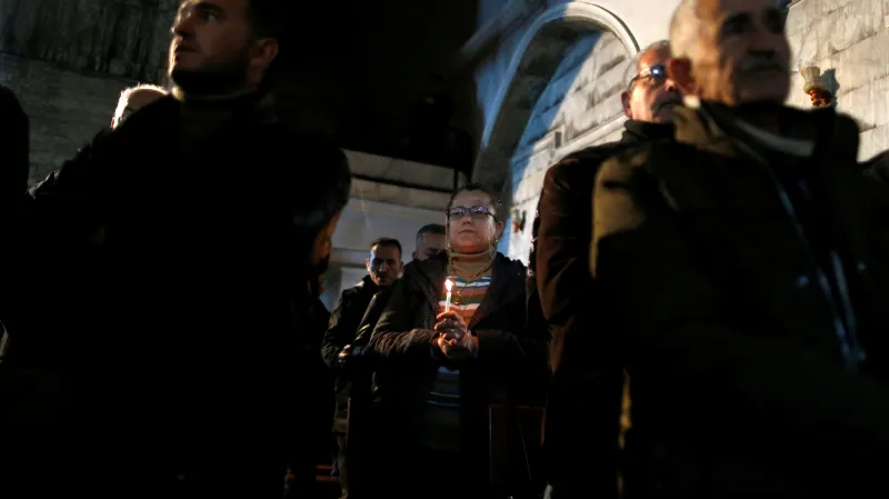 Po třech letech oslavili křesťané z irácké Bartelly Vánoce