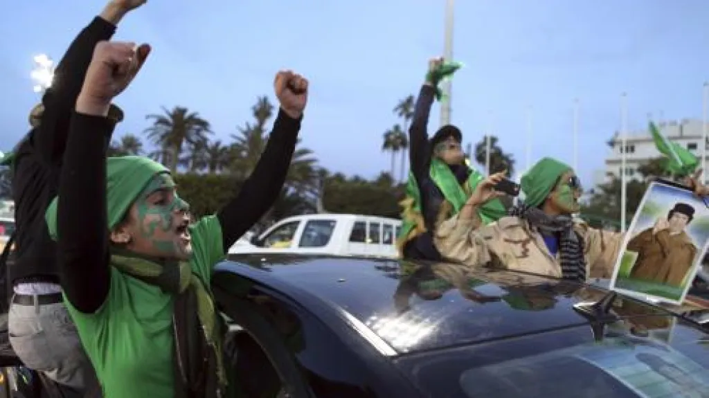 Protesty proti Muammaru Kaddáfímu v Tripolisu