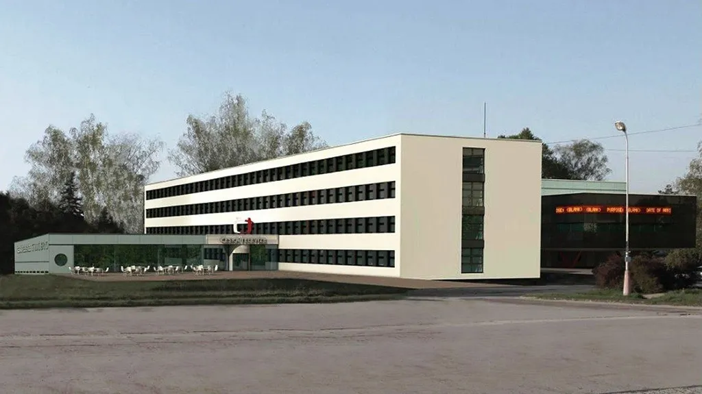 Vizualizace brněnské budovy ČT