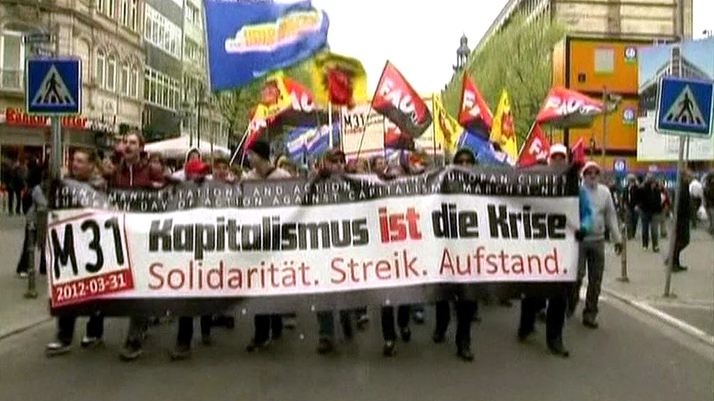 Protest ve Frankfurtu