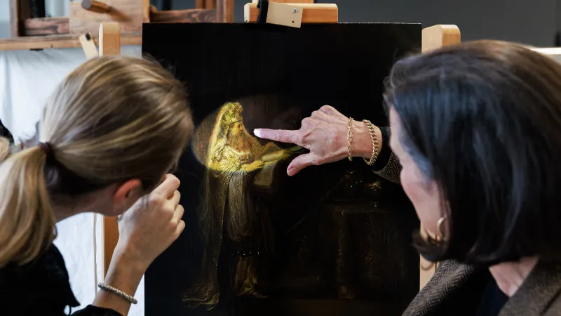 Potvrzený Rembrandtův obraz Zachariášovo vidění v chrámu v Rijksmuseu