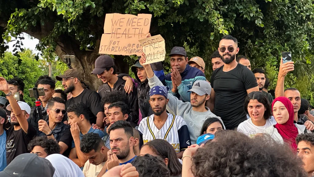 Protivládní protest v Maroku 2. října 2025