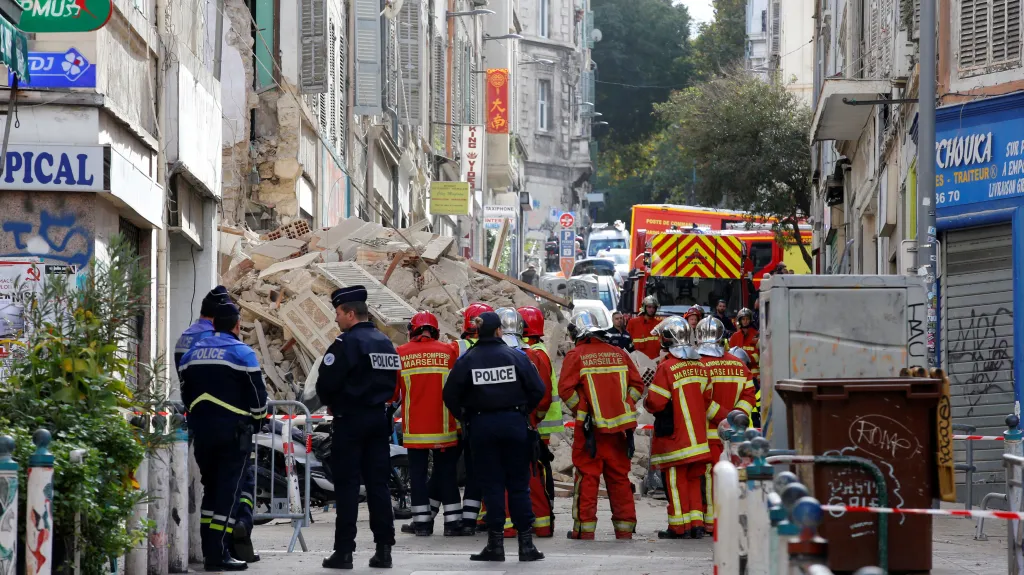 V centru Marseille se zřítily dvě budovy