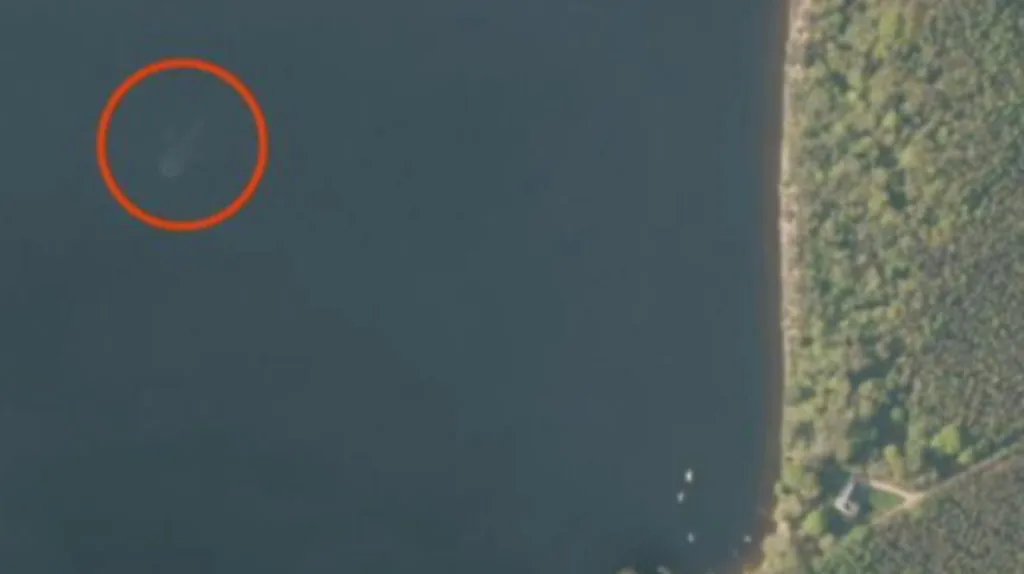 Satelitní snímek jezera, který vzbudil velkou pozornost