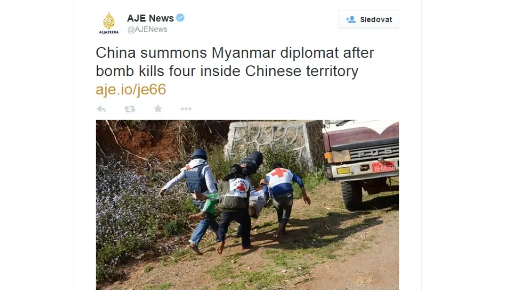 Útok v Číně se odrazil i na Twitteru