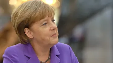 Angela Merkelová při rozhovoru pro ZDF