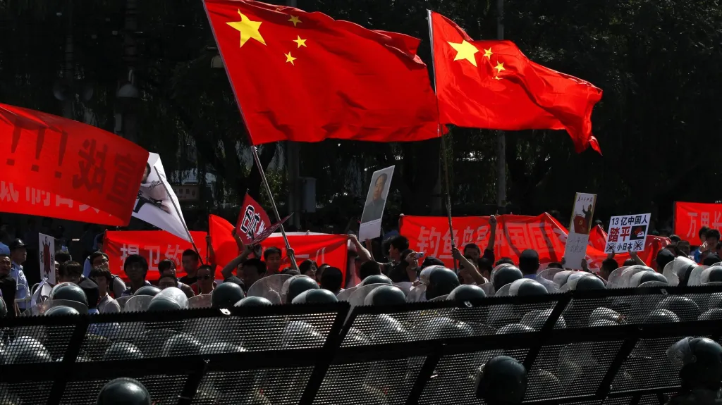 Protijaponské protesty v Pekingu