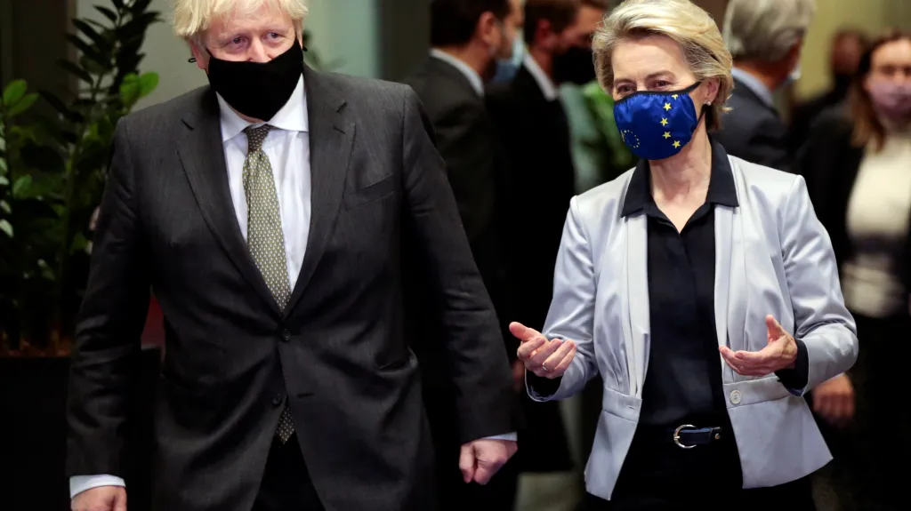 Boris Johnson a Ursula von der Leyenová
