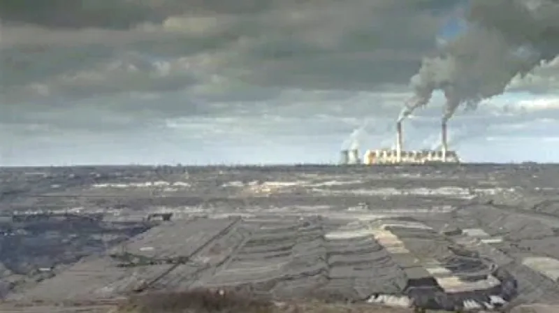 Krajina zničená průmyslovou činností