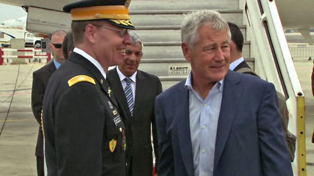 Chuck Hagel na návštěvě Blízkého východu