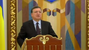 Brífink José Barrosa po jednání s Petrem Porošenkem
