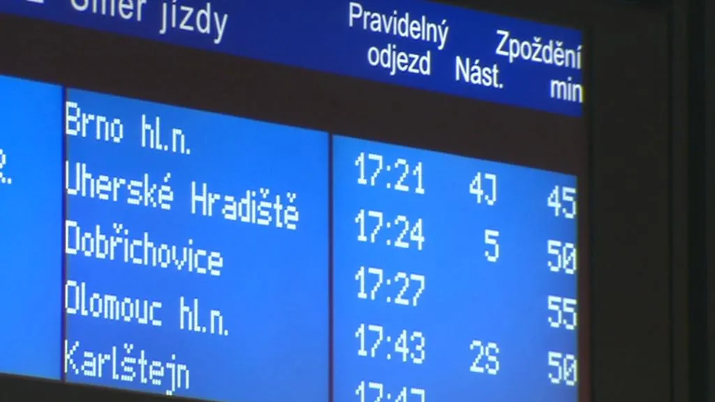 Zpoždění vlaků