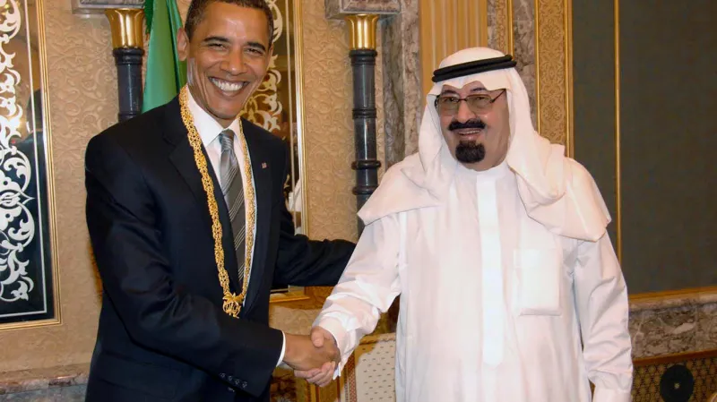 Barack Obama a král Abdalláh