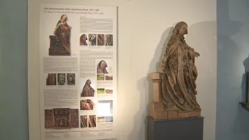 Mistr Kefermarktského oltáře / Socha sedící Panny Marie