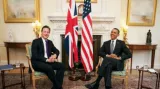 Obama jedná v Británii