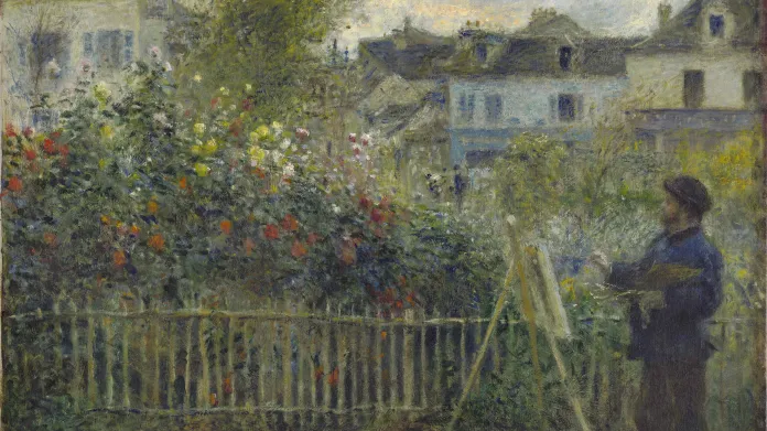 Auguste Renoir / Monet ve své zahradě v Argenteuilu, 1873