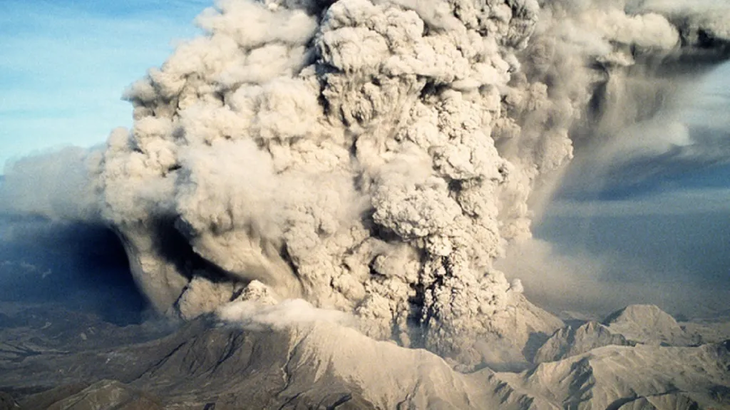Sopečná erupce, ilustrační foto