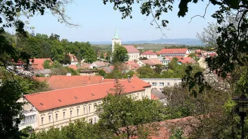 Pohled na město Klobouky u Brna