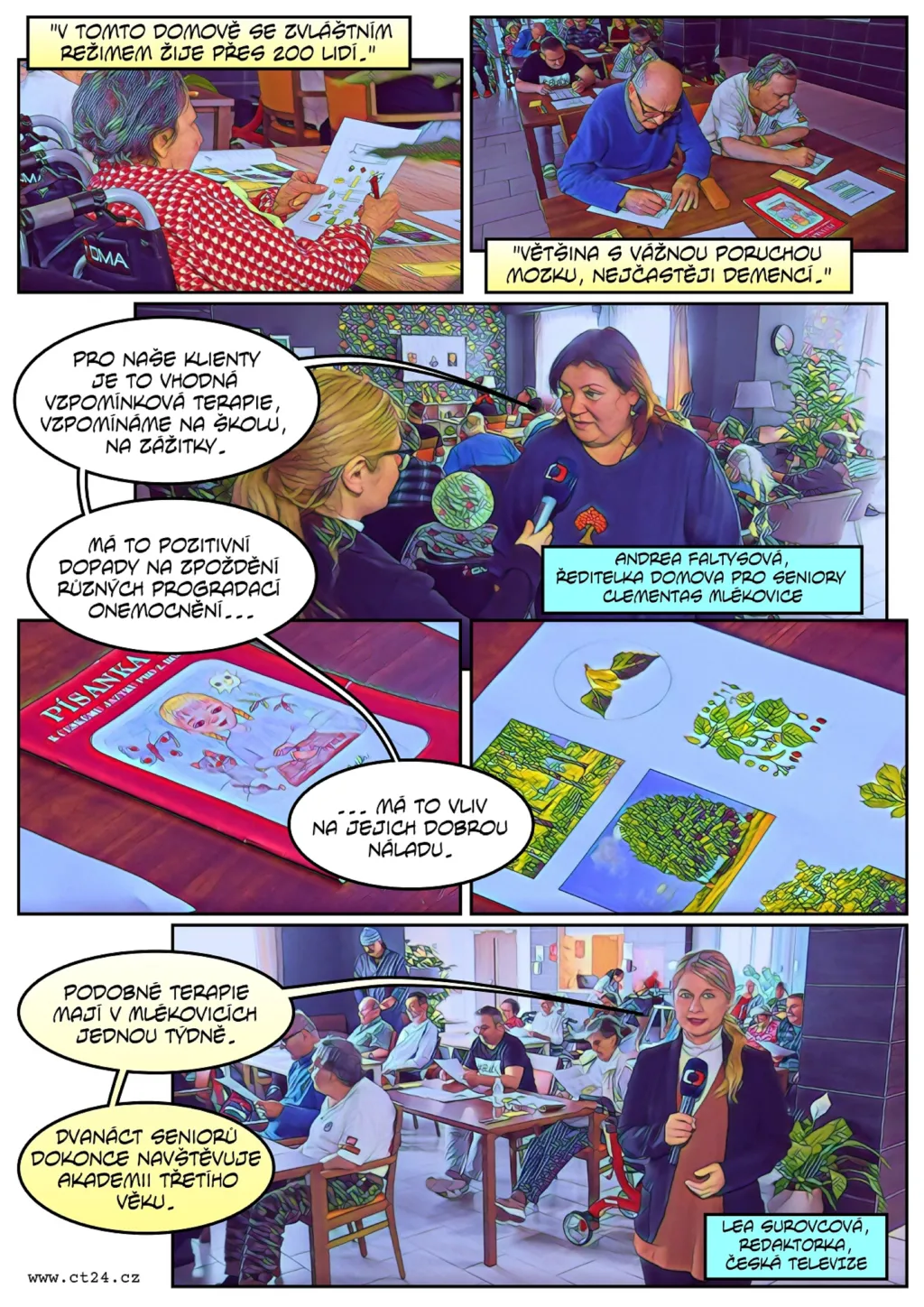 Z domova seniorů na den škola