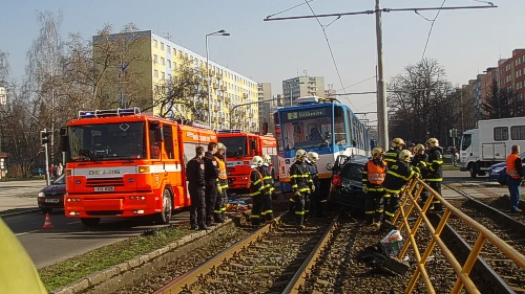 Hasiči u dopravní nehody