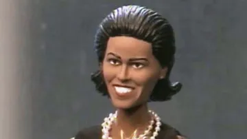 Plastiková figurka Michelle Obamové