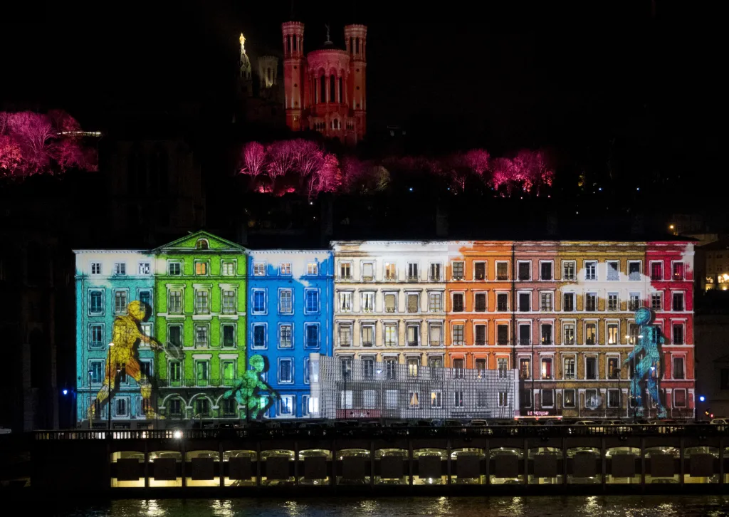 Festival světel ve francouzském Lyonu