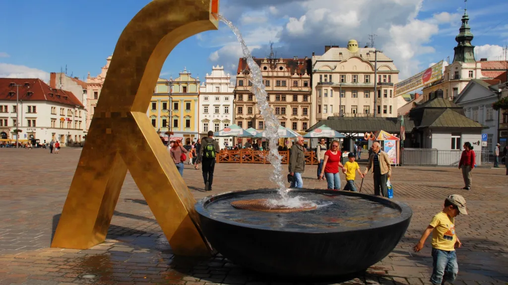 Kašna na náměstí Republiky v Plzni