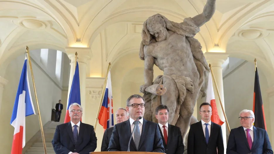 Lubomír Zaorálek po jednání ministrů zahraničí v Praze
