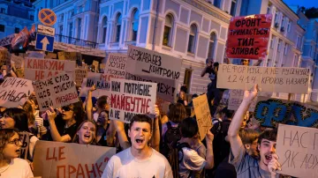 Protesty na Ukrajině