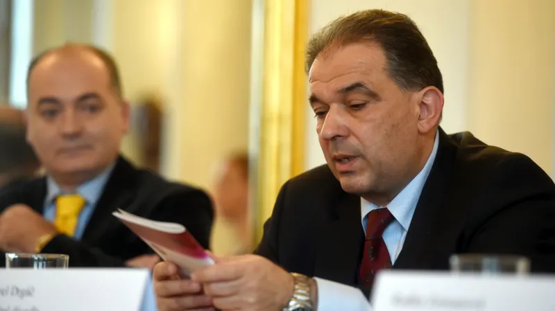 Odvolaný ředitel Slezského divadla Karel Drgáč a šéf opery Damiano Binetti