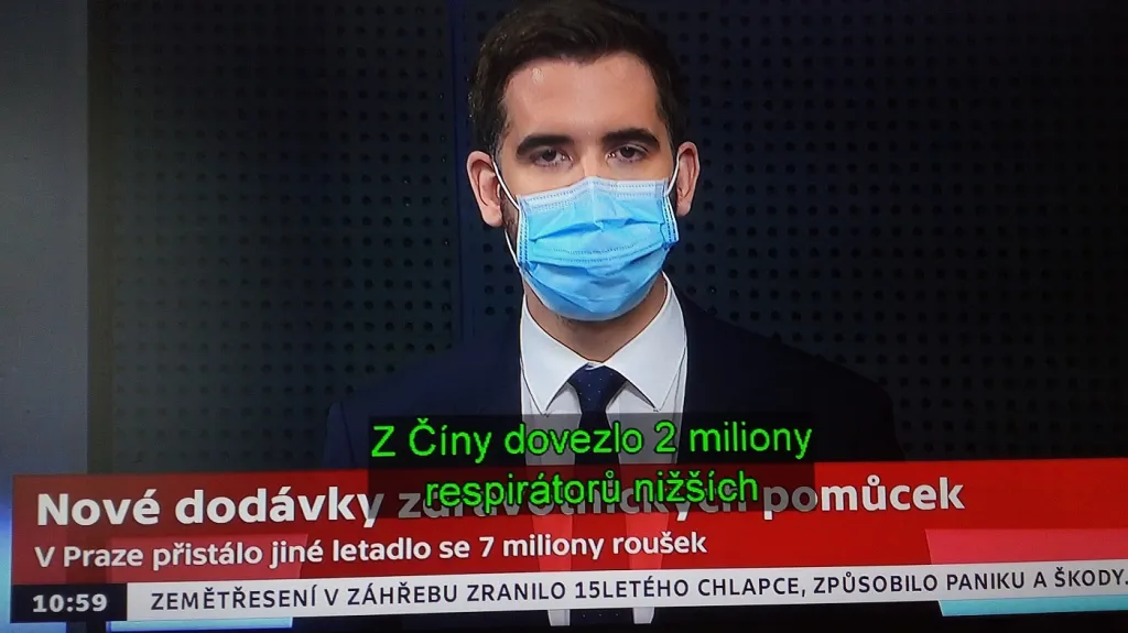 Titulkování živých televizních pořadů