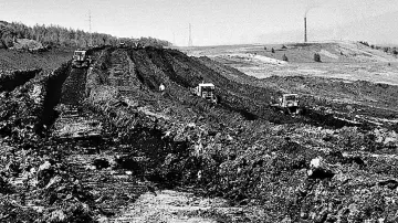 Mostecký lom Vrbenský v roce 1978