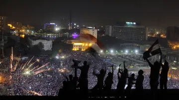 Oslavy na náměstí Tahrír