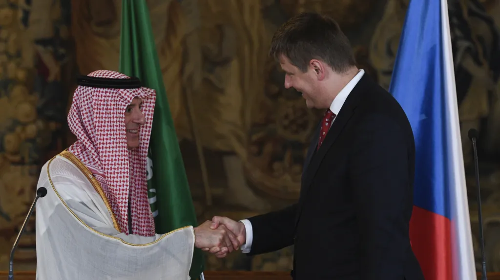 Petříček se setkal se saúdskoarabským protějškem Ádilem Džubajrem