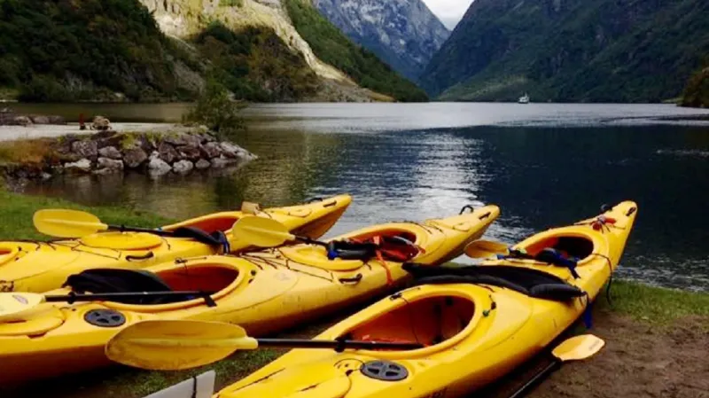 Pohled na fjord z Gudvangenu