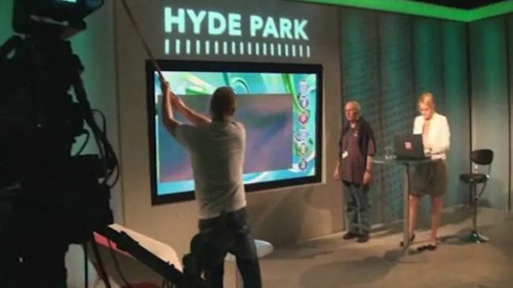 Natáčení pořadu Hyde Park