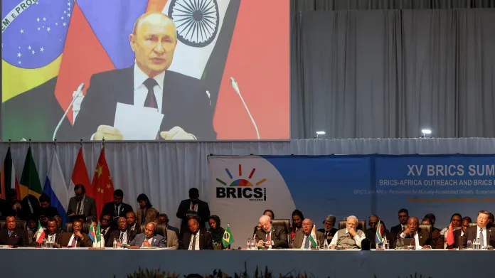 Putinův projev na summitu BRICS v srpnu 2023