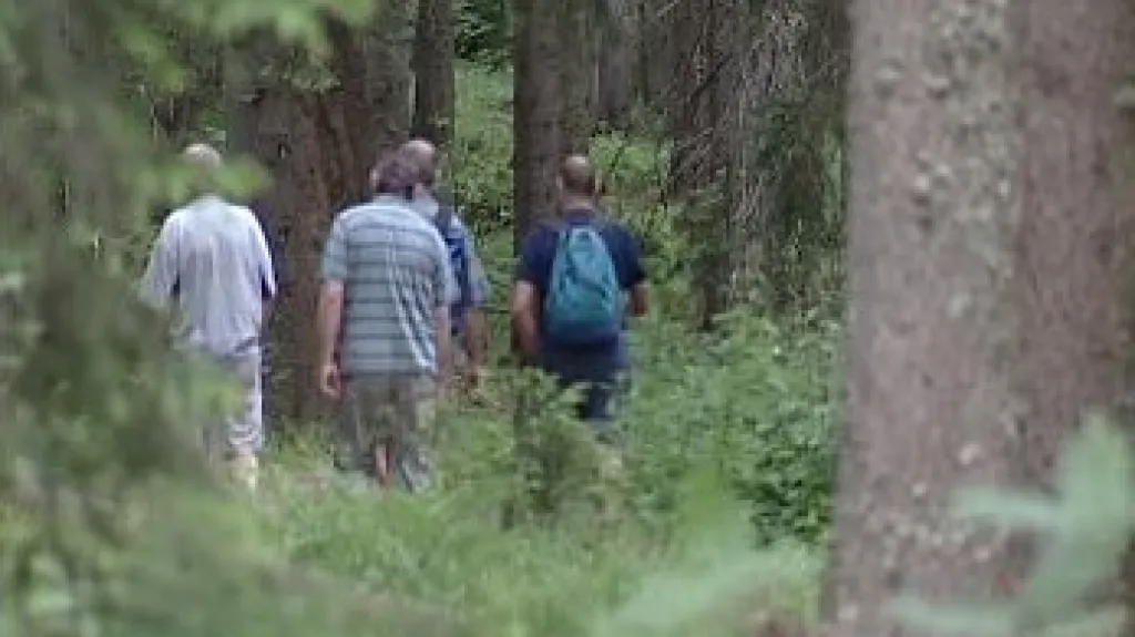 Turisté na Šumavě