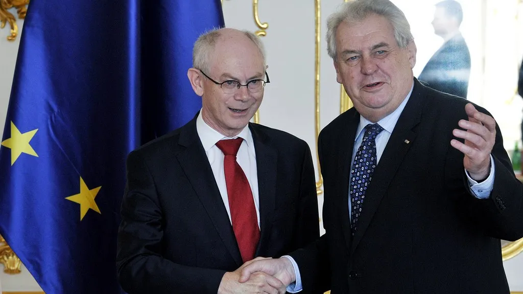 Herman Van Rompuy a Miloš Zeman
