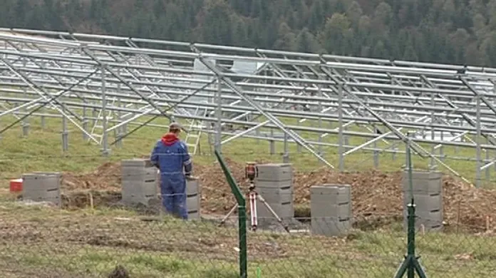 Solární elektrárna u Moldavy