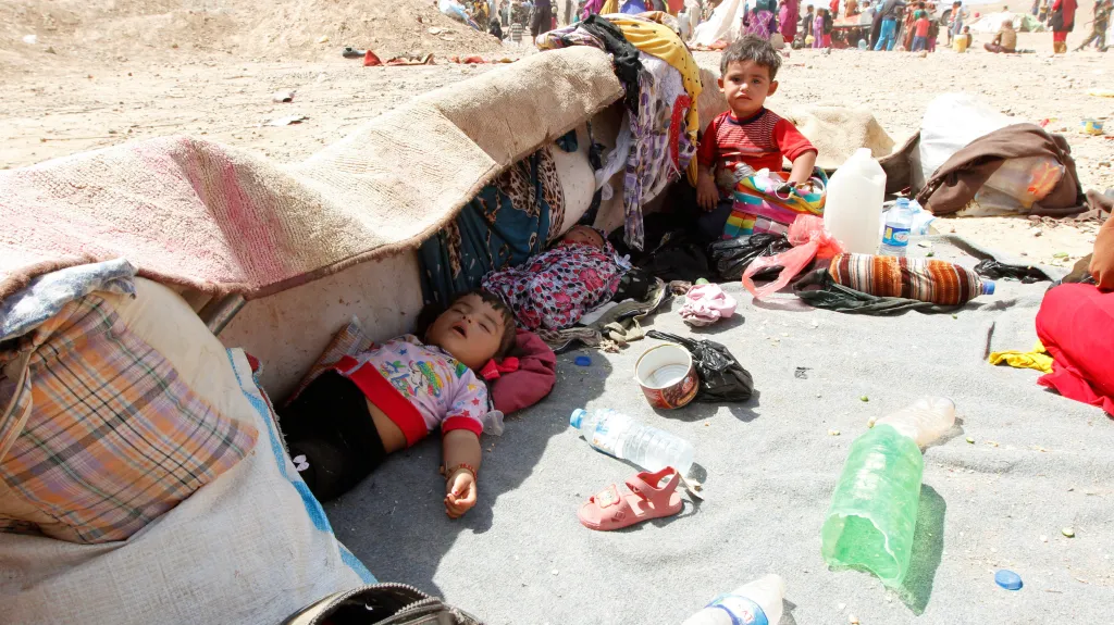 Iráčané, kteří uprchli před islamisty