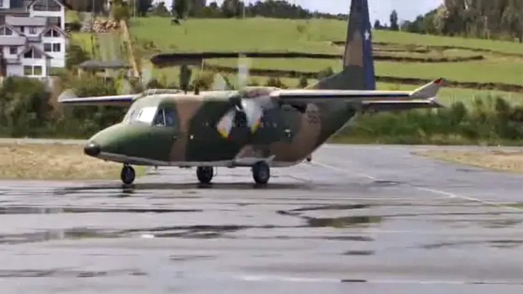 Chilské armádní letadlo Casa 212