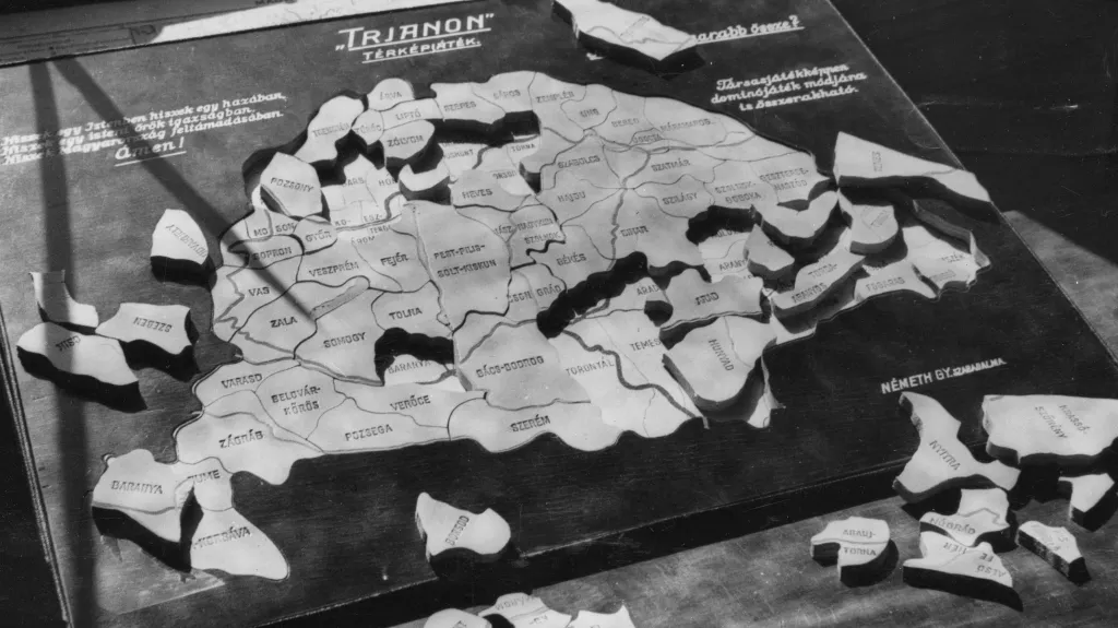 Trianonská smlouva - Uhersko jako puzzle