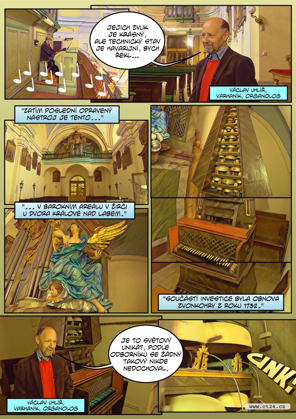 Projekt zachraňuje kostelní varhany
