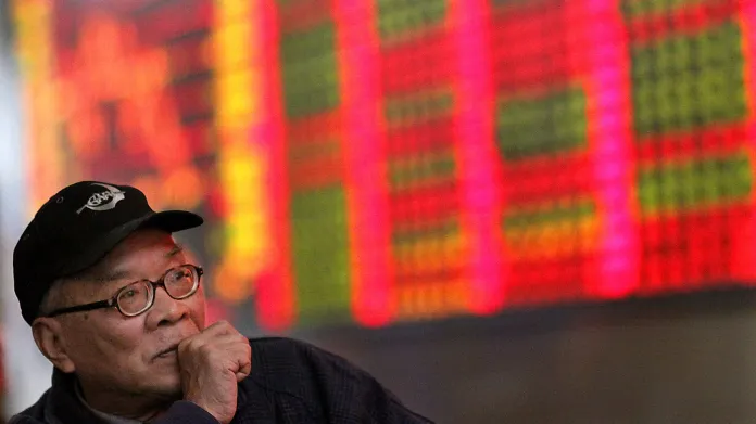 Čínský investor na šanghajské burze