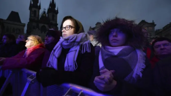 Koncert na Staroměstském náměstí Zdroj: ČTK