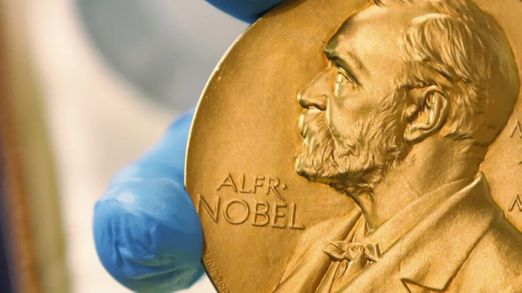 Medaile s portrétem Alfreda Nobela