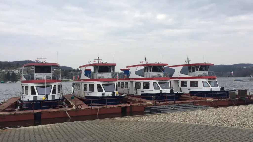 Lodě na Brněnské přehradě