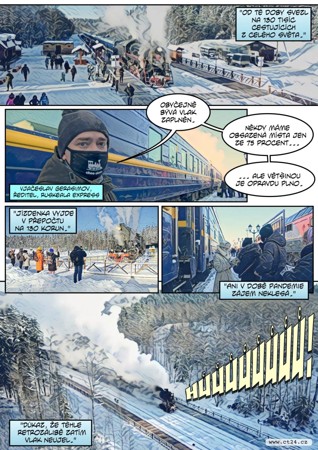 V Rusku táhnou retro vlaky