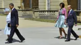 Barack Obama se setkal v Buckinghamském paláci s Alžbětou II.